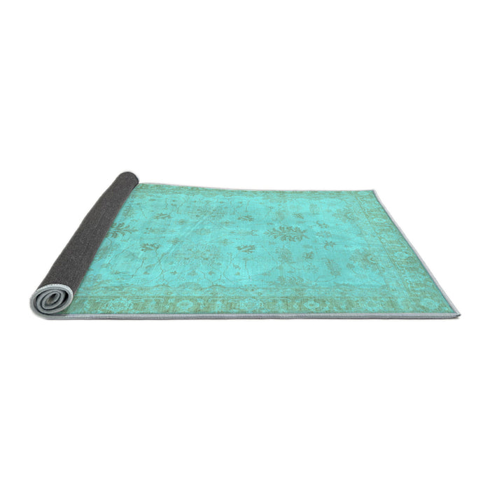 Sideview of Oriental Light Blue Traditional Rug, abs2578lblu