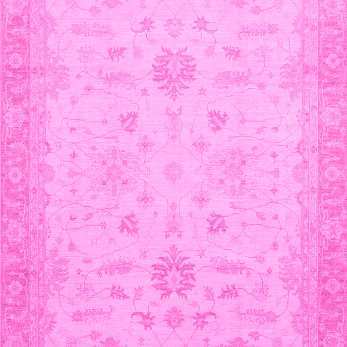 Machine Washable Oriental Pink Traditional Rug, wshabs2578pnk