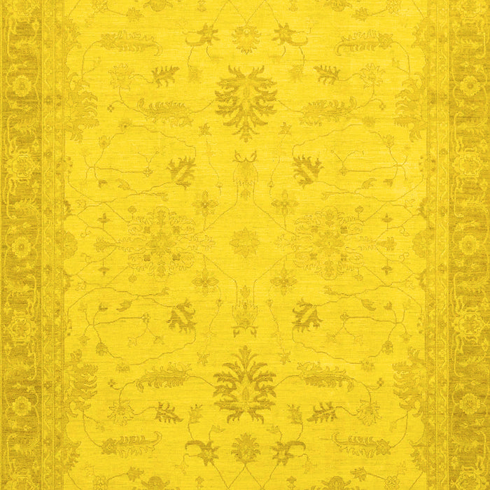 Oriental Yellow Traditional Rug, abs2578yw