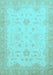 Oriental Light Blue Traditional Rug, abs2578lblu