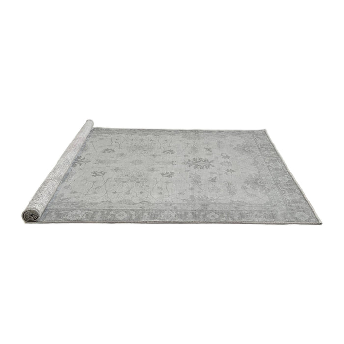 Sideview of Machine Washable Oriental Gray Traditional Rug, wshabs2578gry