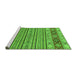 Sideview of Machine Washable Abstract Green Modern Area Rugs, wshabs2579grn