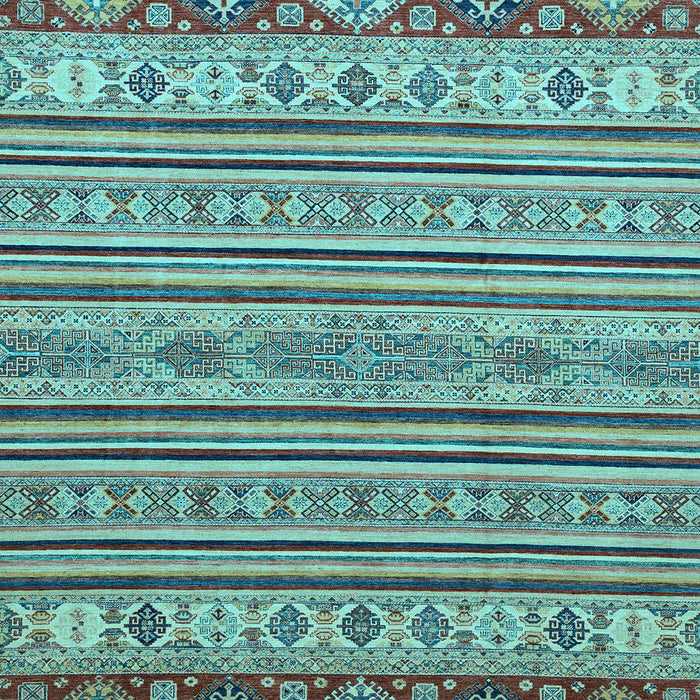 Machine Washable Abstract Light Blue Modern Rug, wshabs2579lblu