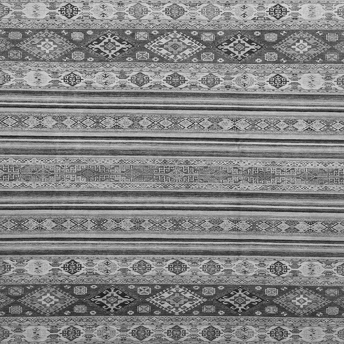 Square Abstract Gray Modern Rug, abs2579gry