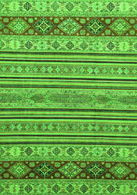 Abstract Green Modern Rug, abs2579grn