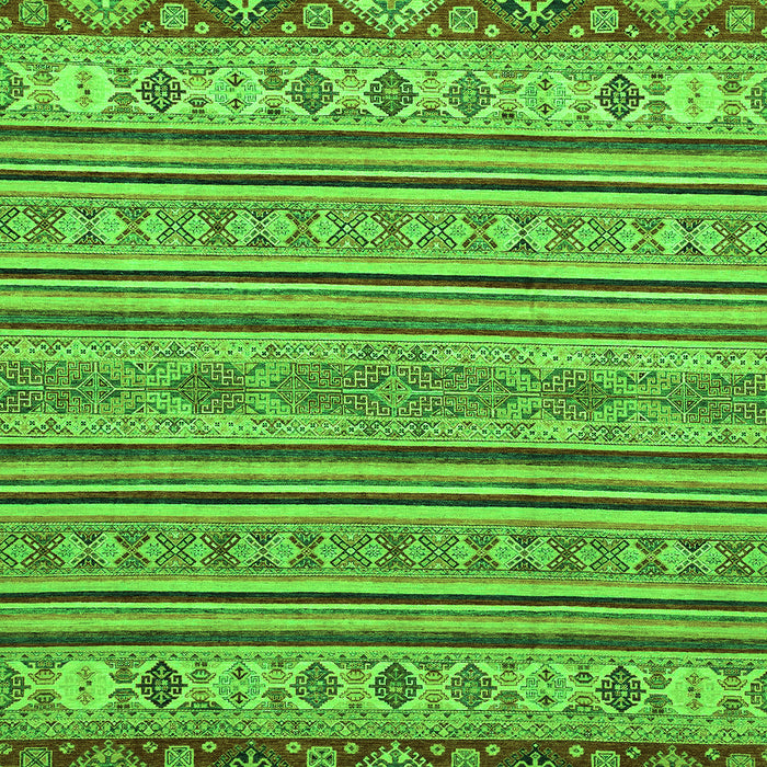 Abstract Green Modern Rug, abs2579grn