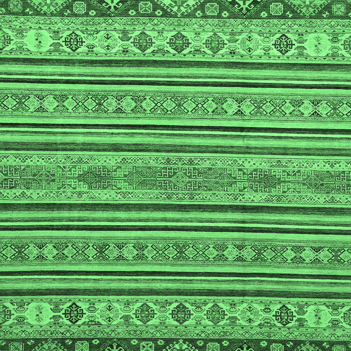 Machine Washable Abstract Emerald Green Modern Area Rugs, wshabs2579emgrn