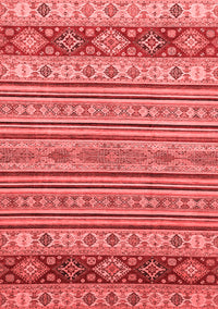 Abstract Red Modern Rug, abs2579red