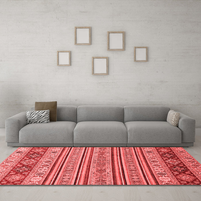 Modern Red Washable Rugs