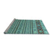 Sideview of Machine Washable Abstract Light Blue Modern Rug, wshabs2579lblu