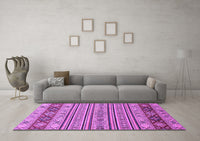 Machine Washable Abstract Purple Modern Rug, wshabs2579pur