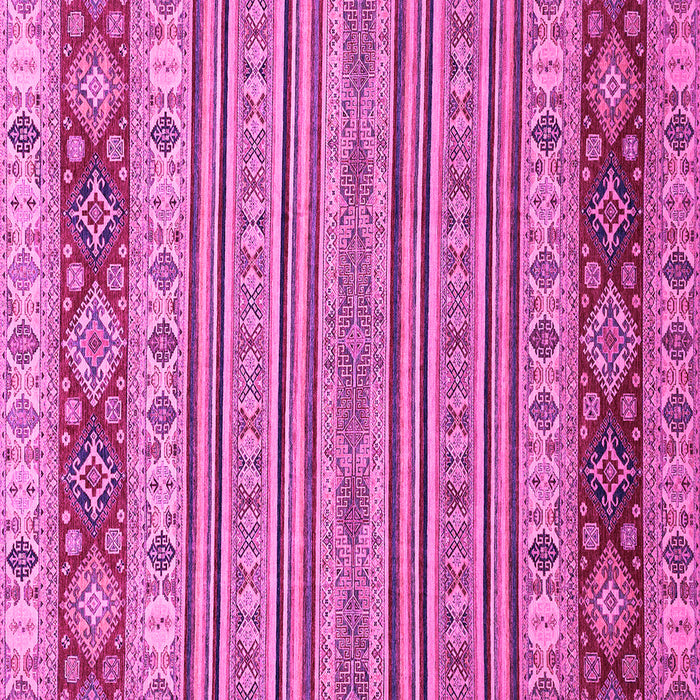 Square Machine Washable Abstract Pink Modern Rug, wshabs2579pnk