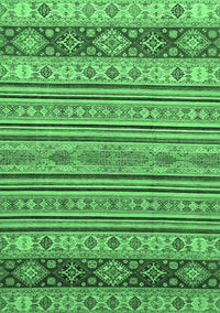 Abstract Emerald Green Modern Rug, abs2579emgrn