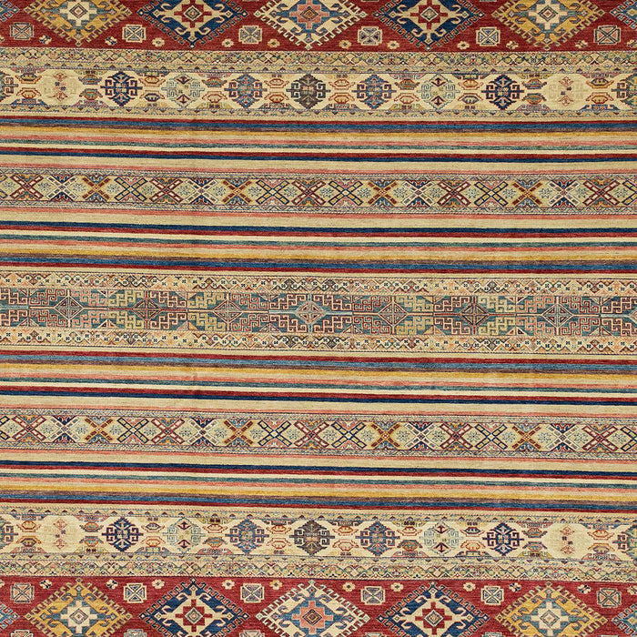 Abstract Chestnut Brown Modern Rug, abs2579