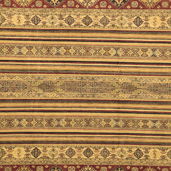 Machine Washable Abstract Brown Modern Rug, wshabs2579brn