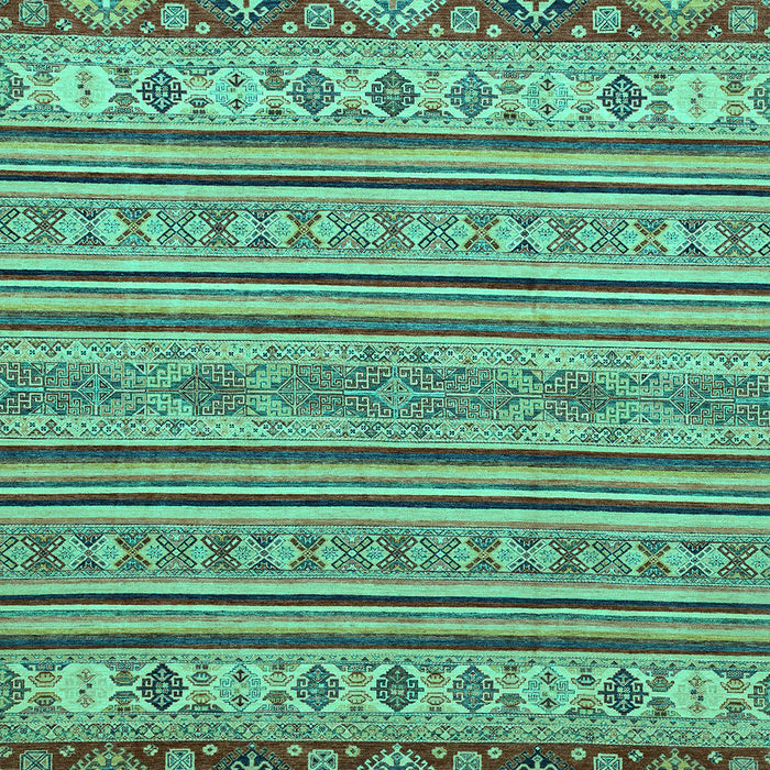 Machine Washable Abstract Turquoise Modern Area Rugs, wshabs2579turq