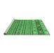 Sideview of Machine Washable Abstract Emerald Green Modern Area Rugs, wshabs2579emgrn