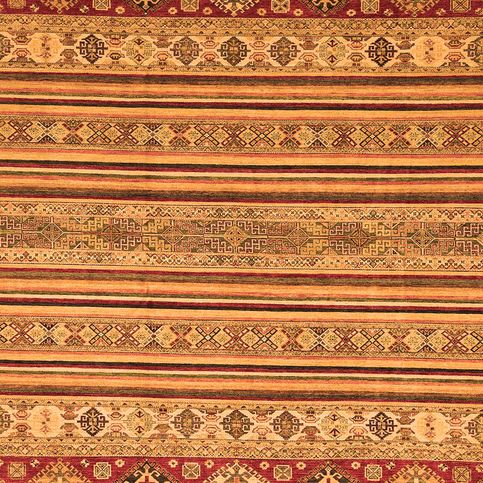 Machine Washable Abstract Orange Modern Area Rugs, wshabs2579org