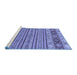 Sideview of Machine Washable Abstract Blue Modern Rug, wshabs2579blu