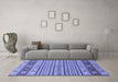 Machine Washable Abstract Blue Modern Rug in a Living Room, wshabs2579blu