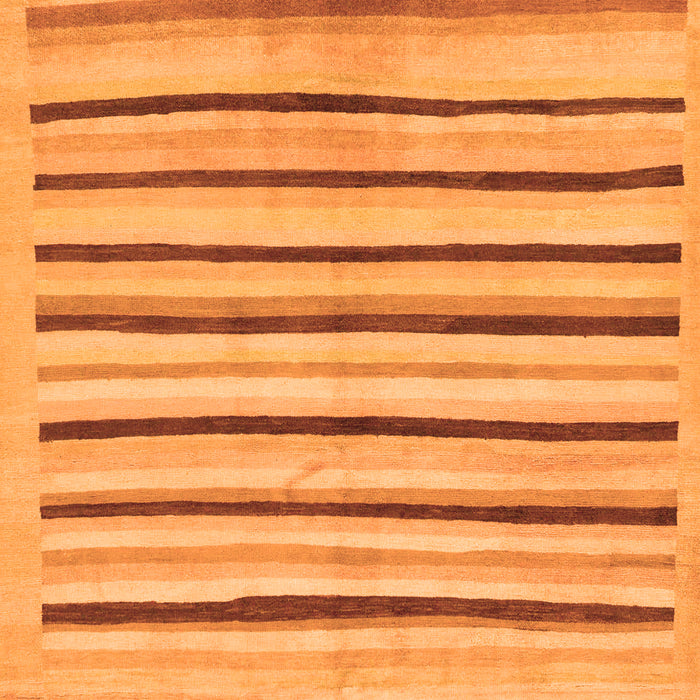 Machine Washable Solid Orange Modern Area Rugs, wshabs257org