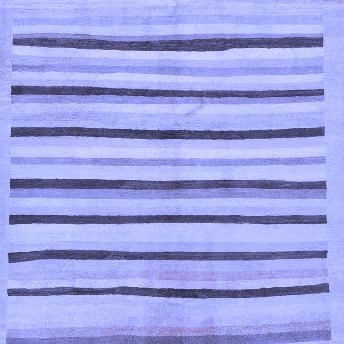 Machine Washable Solid Blue Modern Rug, wshabs257blu