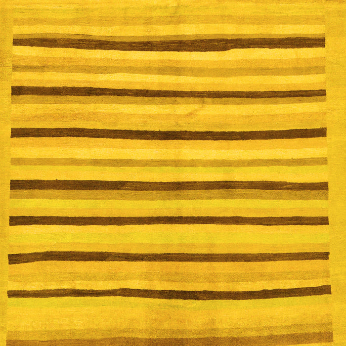 Solid Yellow Modern Rug, abs257yw