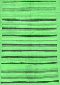 Solid Emerald Green Modern Rug, abs257emgrn