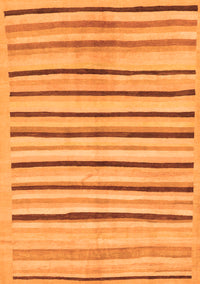 Solid Orange Modern Rug, abs257org