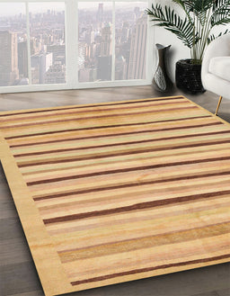 Machine Washable Abstract Orange Rug in a Family Room, wshabs257