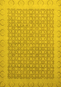 Oriental Yellow Traditional Rug, abs2580yw