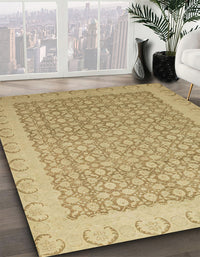 Abstract Cinnamon Brown Oriental Rug, abs2580