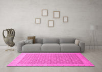 Machine Washable Oriental Pink Traditional Rug, wshabs2580pnk