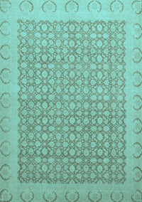 Oriental Light Blue Traditional Rug, abs2580lblu