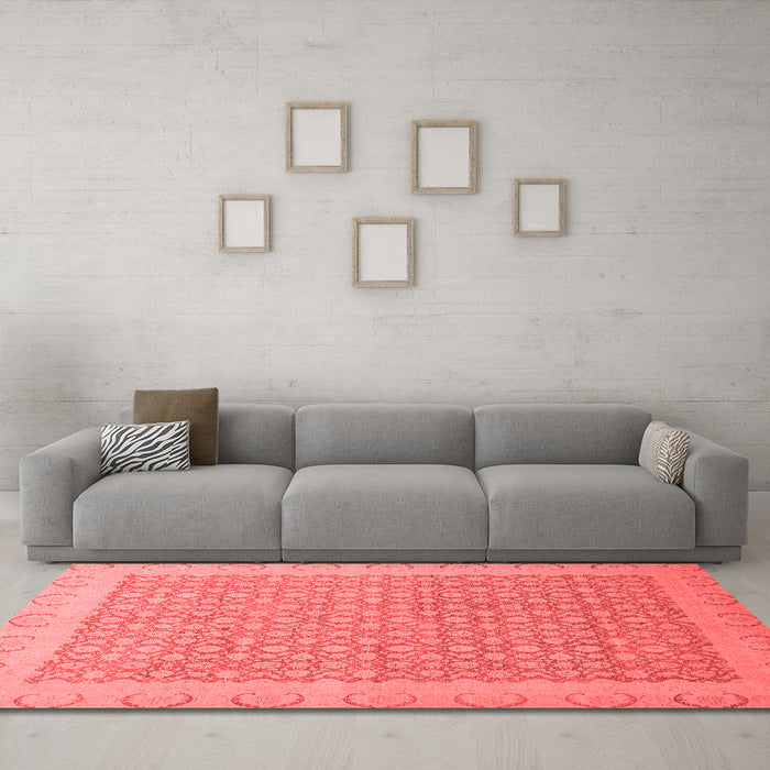 Traditional Red Washable Rugs