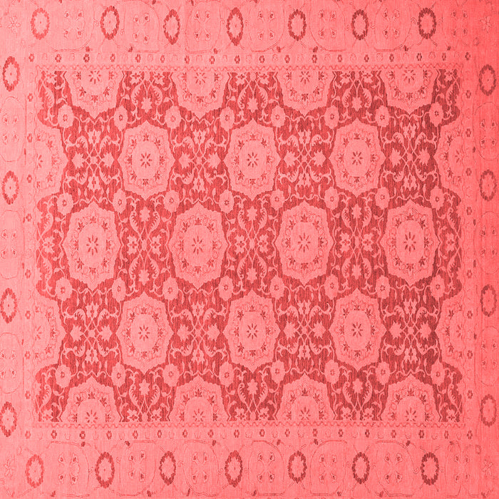 Machine Washable Oriental Red Traditional Rug, wshabs2581red