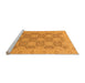 Sideview of Machine Washable Oriental Orange Traditional Area Rugs, wshabs2581org