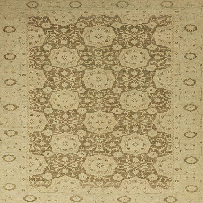 Square Machine Washable Abstract Cinnamon Brown Rug, wshabs2581
