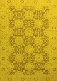 Oriental Yellow Traditional Rug, abs2581yw