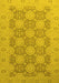 Oriental Yellow Traditional Rug, abs2581yw