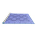 Sideview of Machine Washable Oriental Blue Traditional Rug, wshabs2581blu