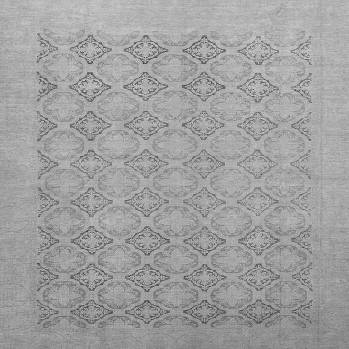 Square Oriental Gray Traditional Rug, abs2582gry