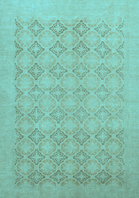 Oriental Light Blue Traditional Rug, abs2582lblu