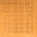 Square Oriental Orange Traditional Rug, abs2582org