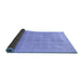 Sideview of Oriental Blue Traditional Rug, abs2582blu