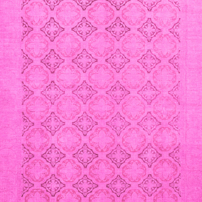 Machine Washable Oriental Pink Traditional Rug, wshabs2582pnk