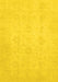 Machine Washable Oriental Yellow Traditional Rug, wshabs2583yw