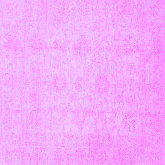 Square Oriental Purple Traditional Rug, abs2583pur