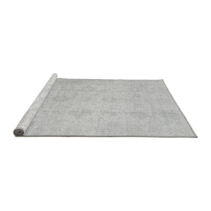 Sideview of Machine Washable Oriental Gray Traditional Rug, wshabs2583gry