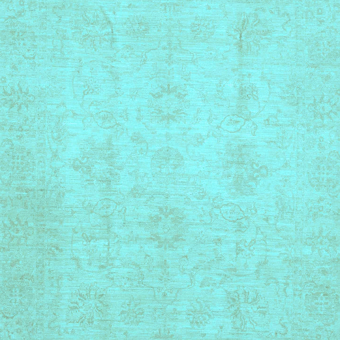 Machine Washable Oriental Light Blue Traditional Rug, wshabs2583lblu